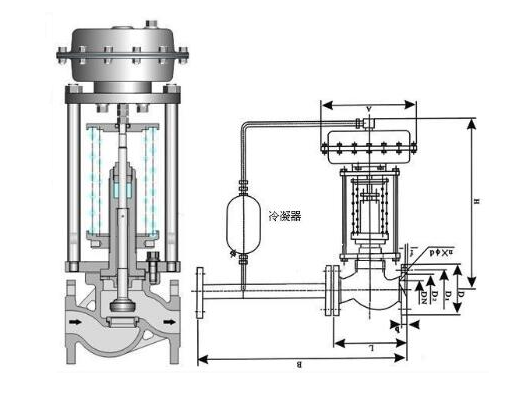 自力式蒸汽香蕉视频官网安装结构图 自力式蒸汽香蕉视频官网安装结构图